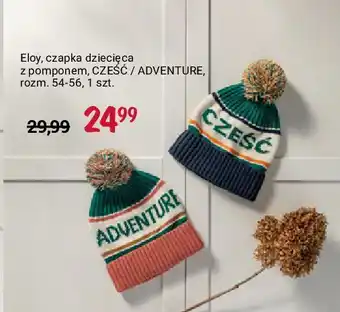 Rossmann Czapka dziecięca z pomponem 54-56 adventure eloy oferta