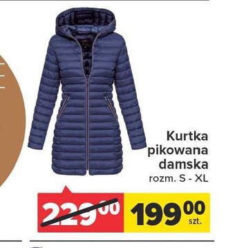 Carrefour Kurtka pikowana damska s-xl oferta