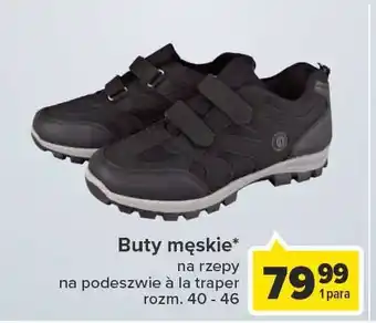 Carrefour Buty męskie na rzep rozm. 40-46 oferta