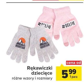 Carrefour Rękawiczki dziecięce oferta