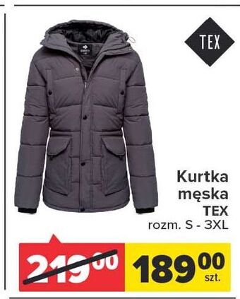 Carrefour Kurtka męska s-3xl tex oferta