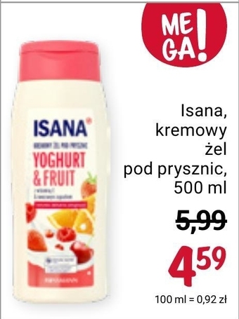 Rossmann Żel pod prysznic isana oferta