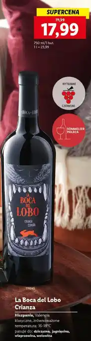 Lidl Wino la boca del lobo crianza oferta