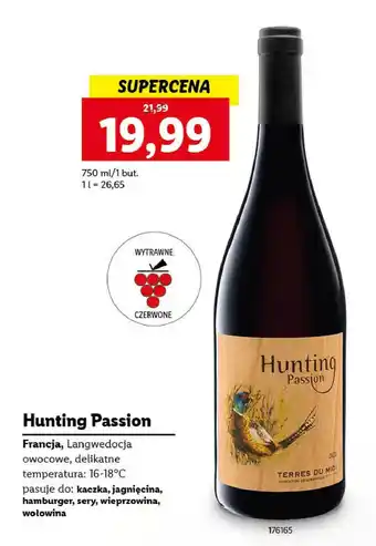 Lidl Wino hunting passion oferta