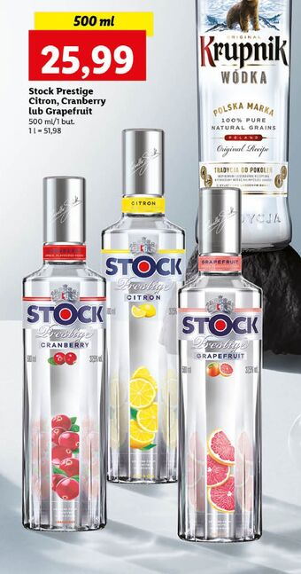 Lidl Wódka stock prestige grapefruit oferta