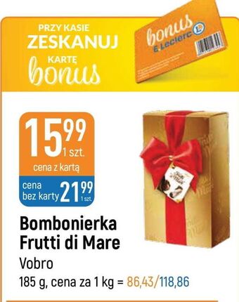 E.Leclerc Bombonierka prezent vobro frutti di mare oferta