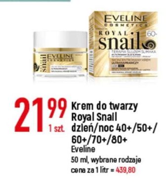 E.Leclerc Krem aktywnie regenerujący na dzień/noc 70+ eveline royal snail oferta