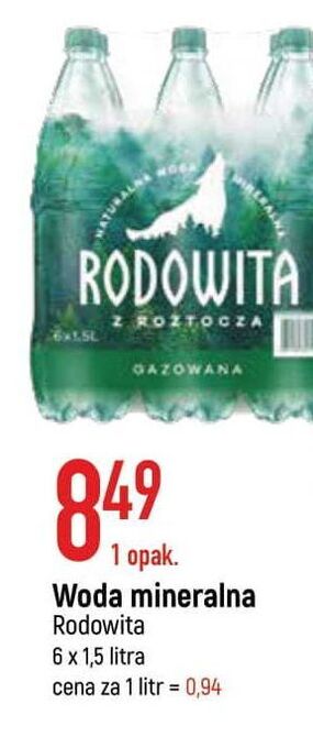 E.Leclerc Woda gazowana rodowita z roztocza oferta