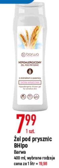 E.Leclerc Żel pod prysznic hipoalergiczny skóra wrażliwa barwa hipoalergiczna oferta