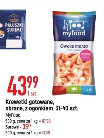 E.Leclerc Krewetki surowe myfood oferta