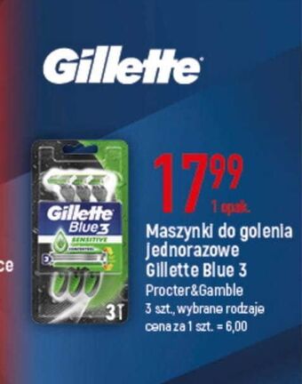E.Leclerc Maszynka do golenia gillette blue 3 sensitive oferta