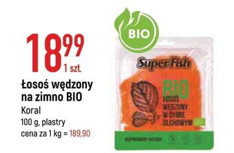Łosoś wędzony w dymie olchowym bio superfish