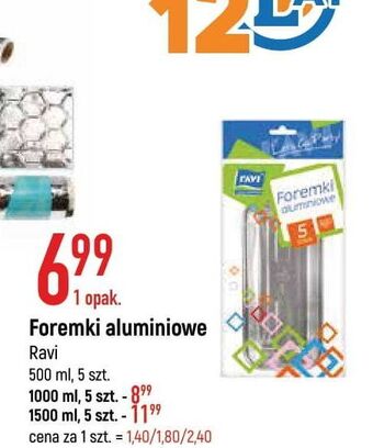 E.Leclerc Foremki aluminiowe 500 ml ravi oferta