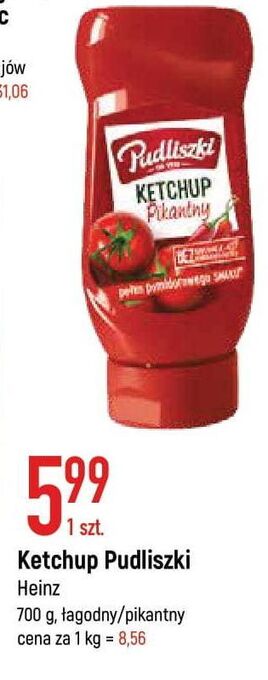 E.Leclerc Ketchup pikantny pudliszki oferta