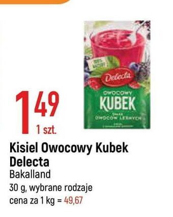 E.Leclerc Kisiel owoce leśne z kawałkami owoców delecta owocowy kubek oferta