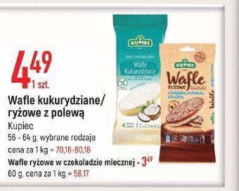 E.Leclerc Wafelki ryżowe w polewie jogurtowej kupiec oferta