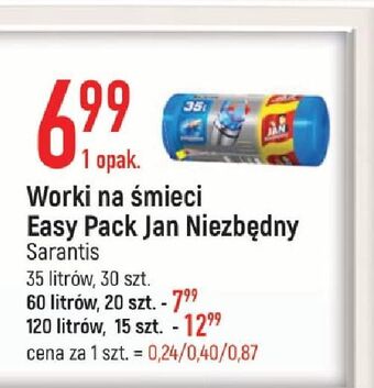 E.Leclerc Worki na śmieci 120 l jan niezbędny oferta