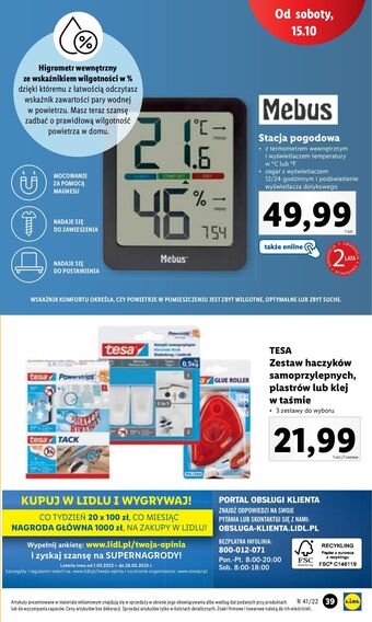 Lidl Stacja pogodowa mebus oferta