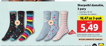 Lidl Skarpetki damskie 35-42 esmara oferta