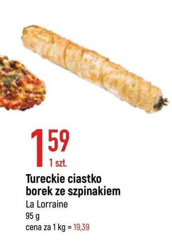 Tureckie ciastko borek ze szpinakiem la lorraine
