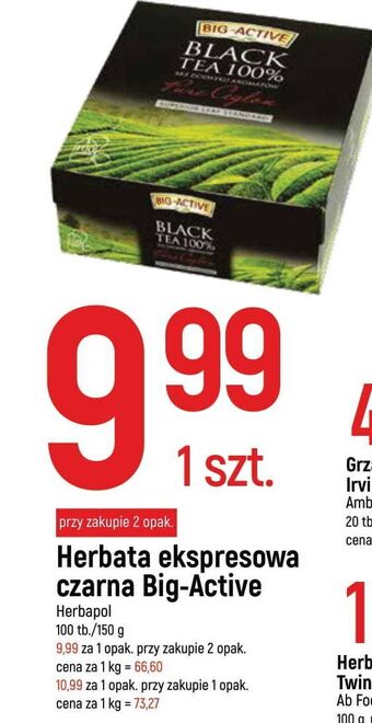 E.Leclerc Herbata big-active black tea 100% oferta