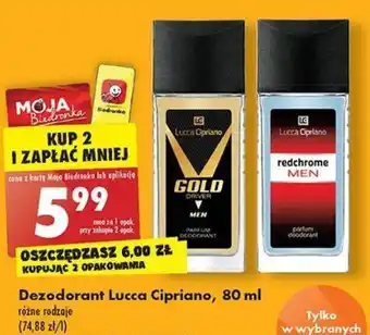 Biedronka Lucca Cipriano Dezodorant 80 ml oferta