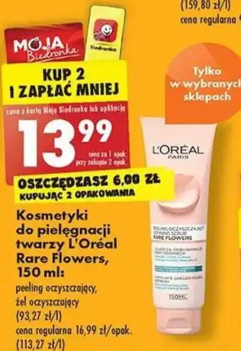 Biedronka L'Oreal Kosmetyki do pielęgnacji twarzy Rare Flowers 150 ml oferta