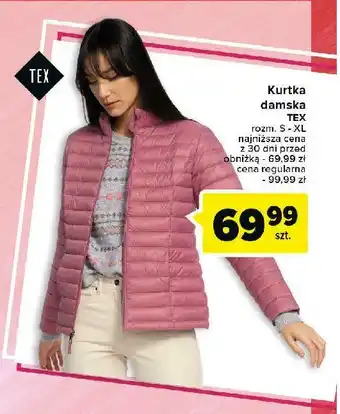 Carrefour Kurtka damska pikowana s-xl oferta