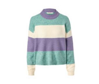 Sweter z dzianiny, w paski