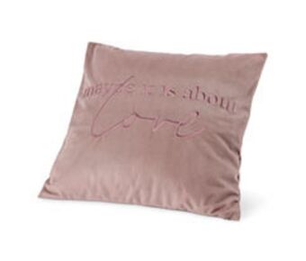 Tchibo Aksamitna poszewka na poduszkę dekoracyjną, haftowana oferta