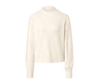 Tchibo Sweter z dzianiny z małą stójką, kremowy oferta