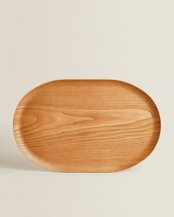 ZARA HOME Owalna taca z drewna oferta