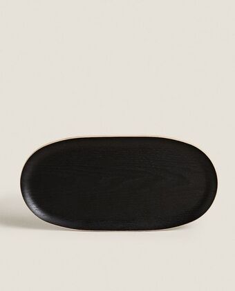 ZARA HOME Owalna taca z drewna oferta