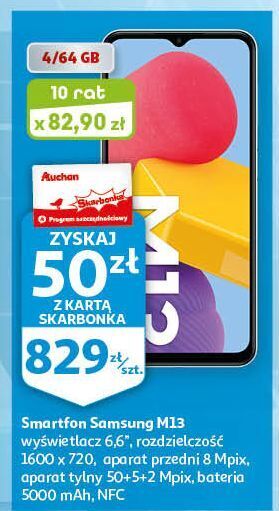 Smartfon m13 4/64gb samsung galaxy
