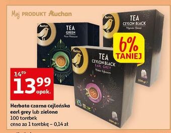 Auchan Herbata czarna earl grey auchan oferta