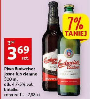 Auchan Piwo budweiser dark oferta