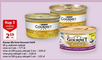 Auchan Karma dla kota z jagnięciną i zieloną fasolą purina gourmet gold oferta