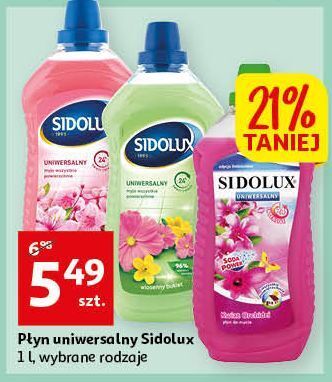 Auchan Płyn do mycia wiosenny bukiet sidolux uniwersalny oferta