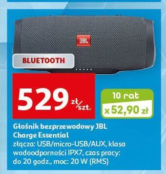 Auchan Głośnik bezprzewodowy charge essential jbl oferta