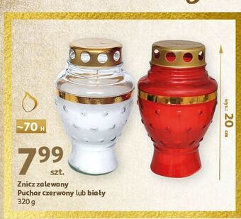 Auchan Znicz pucharek 320 g czerwony oferta