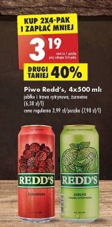 Biedronka Piwo redd's cranberry oferta