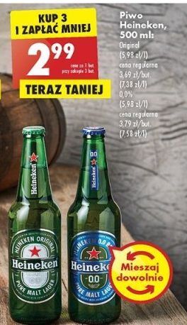 Biedronka Piwo heineken 0.0% oferta