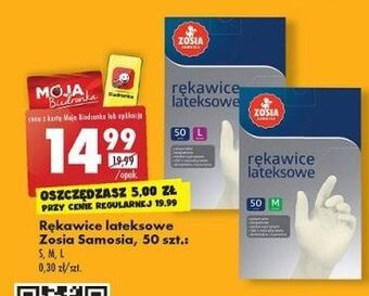 Biedronka Rękawice lateksowe m zosia samosia oferta