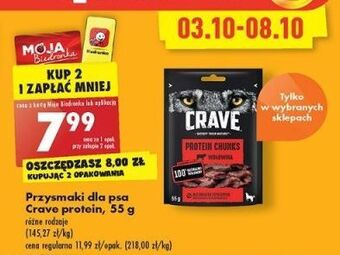 Biedronka Mięsne przekąski z wołowiną crave oferta