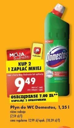 Biedronka Płyn do wc pine domestos oferta