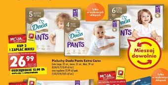 Biedronka Pieluchomajtki dla dzieci extra large 6 dada extra care oferta