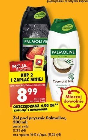 Biedronka Żel pod prysznic kokos palmolive naturals oferta