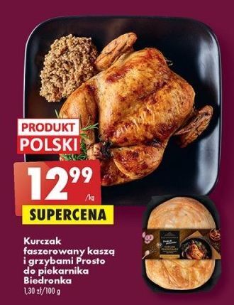Biedronka Kurczak faszerowany kaszą i grzybami biedronka prosto do piekarnika oferta