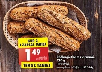 Biedronka Półbagietka z ziarnami oferta