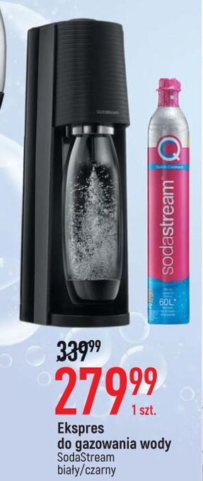 E.Leclerc Ekspres do gazowania wody terra czarny sodastream oferta